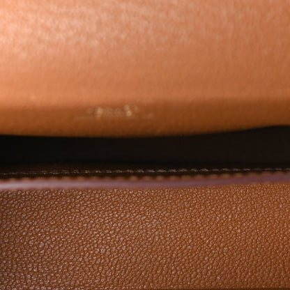 Hermes Epsom Kelly Multi Pocket Pochette To Go Gold 5 of 7