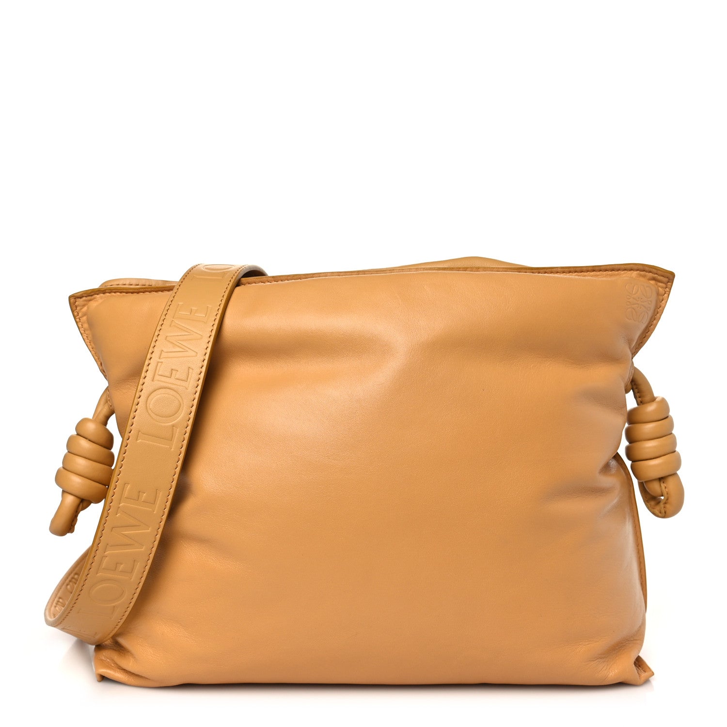Loewe Calfskin Flamenco Puffer Knot Bag Camel 1 of 10