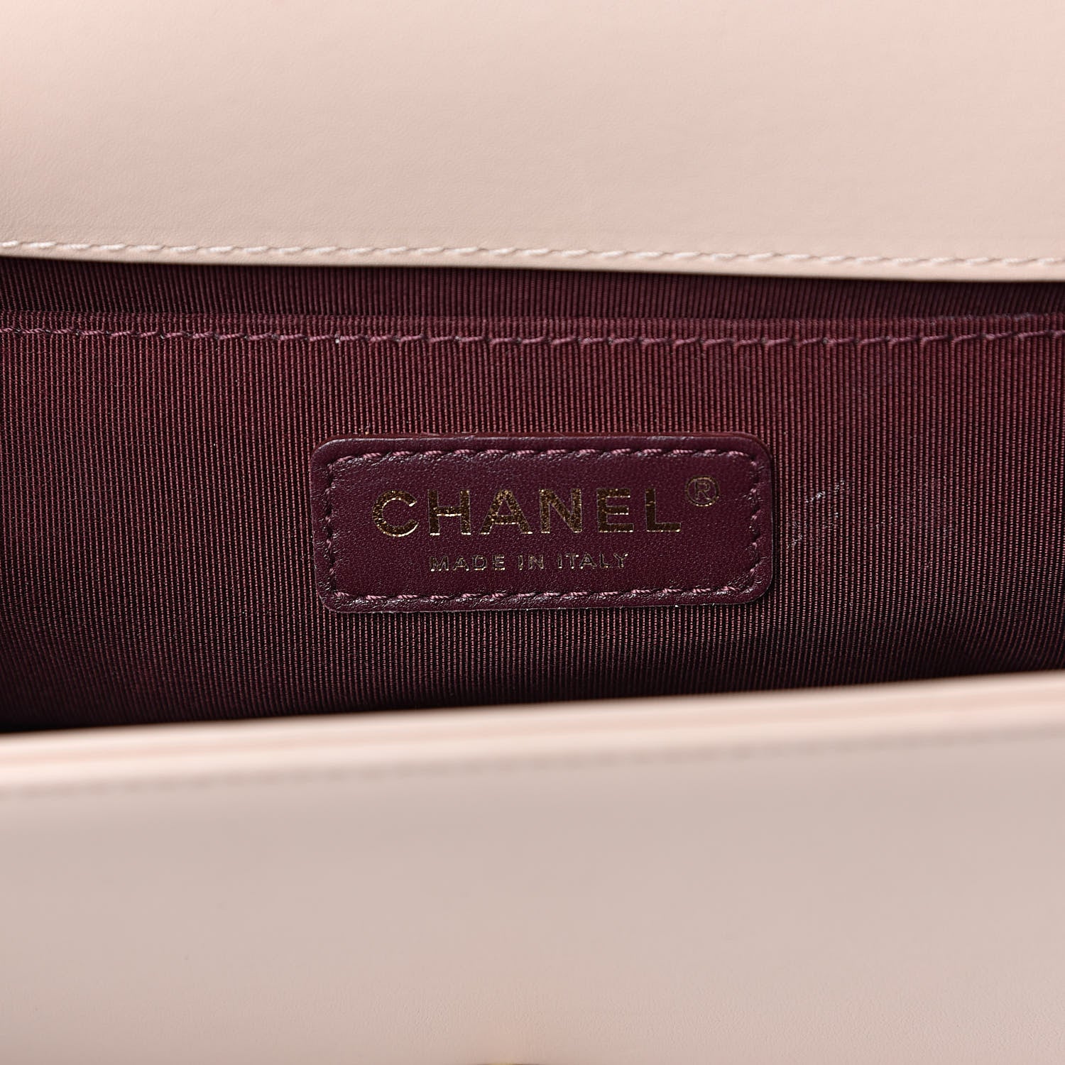 Chanel Caviar Calfskin Chevron Medium Boy Flap Light Pink 6 of 16