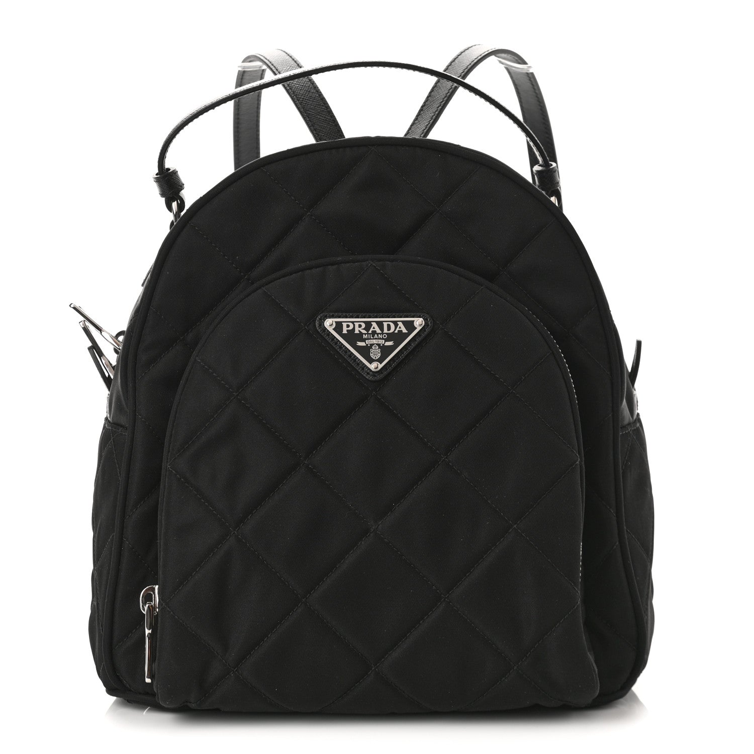Prada Nylon Tessuto Impuntu Quilted Backpack Black 1 of 9