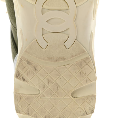 Chanel Canvas Womens Sneakers 39 Green 6 of 8