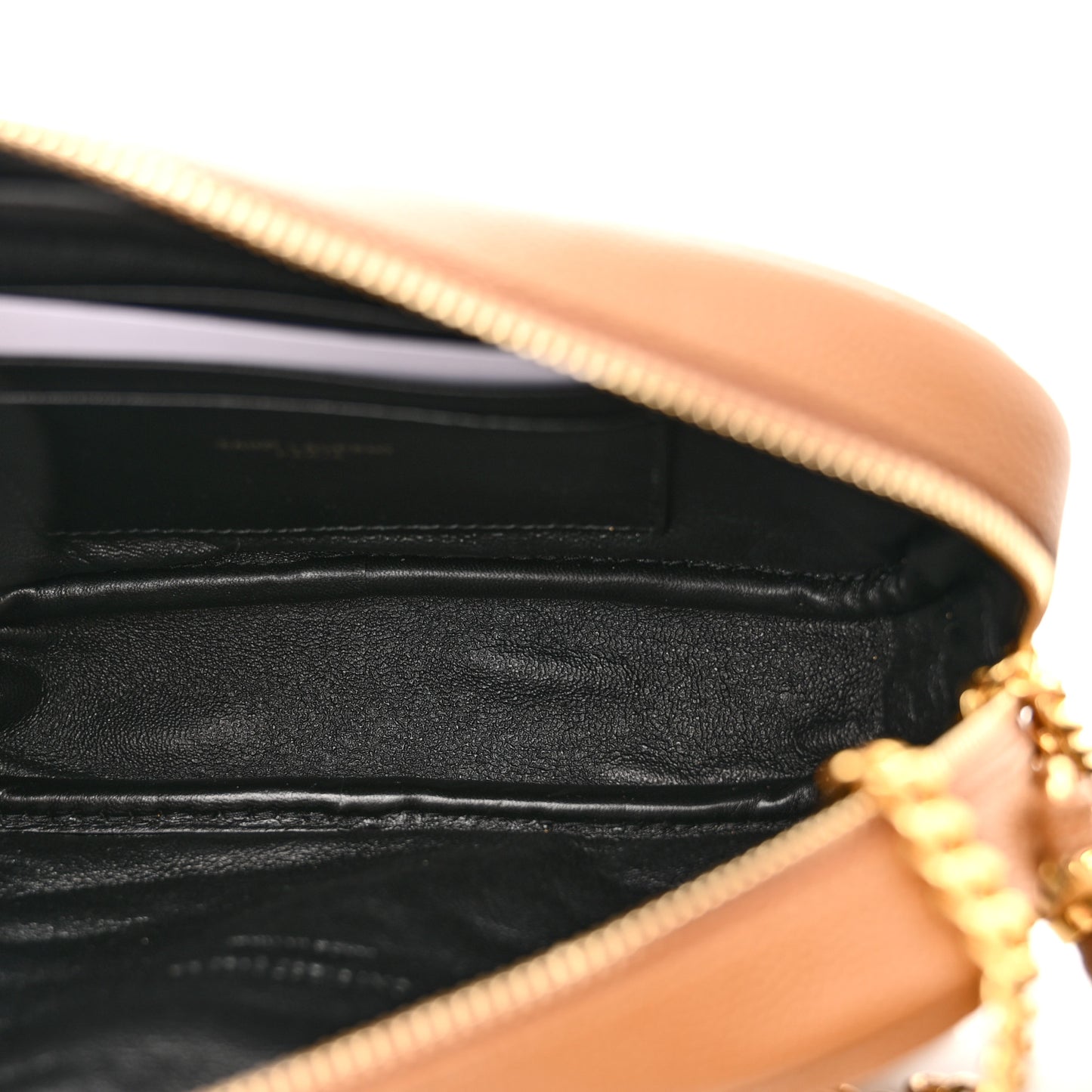 Grain De Poudre Matelasse Monogram Mini Lou Camera Bag Dark Natural