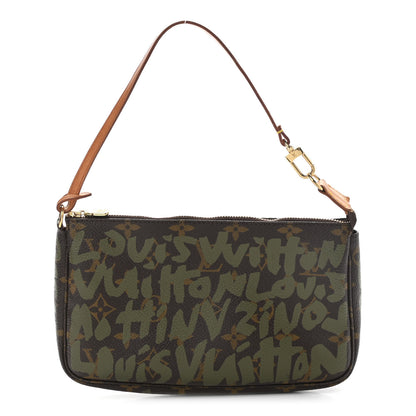 Louis Vuitton Monogram Graffiti Pochette Accessories Kaki 2 of 17