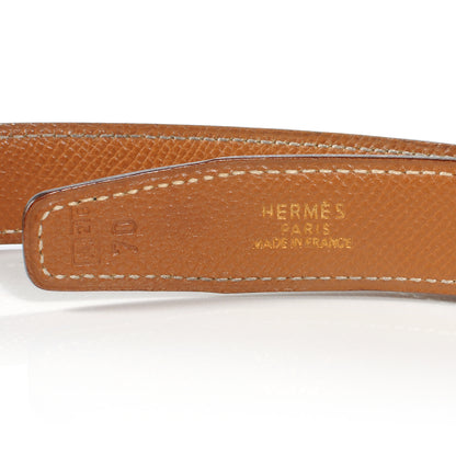 Hermes Box Courchevel Reversible Constance 24mm H Belt 70 Noir Gold 5 of 6