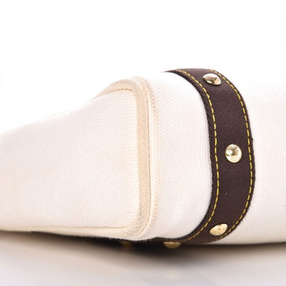 Louis Vuitton Toile Antigua Cabas MM Tote White 8 of 13
