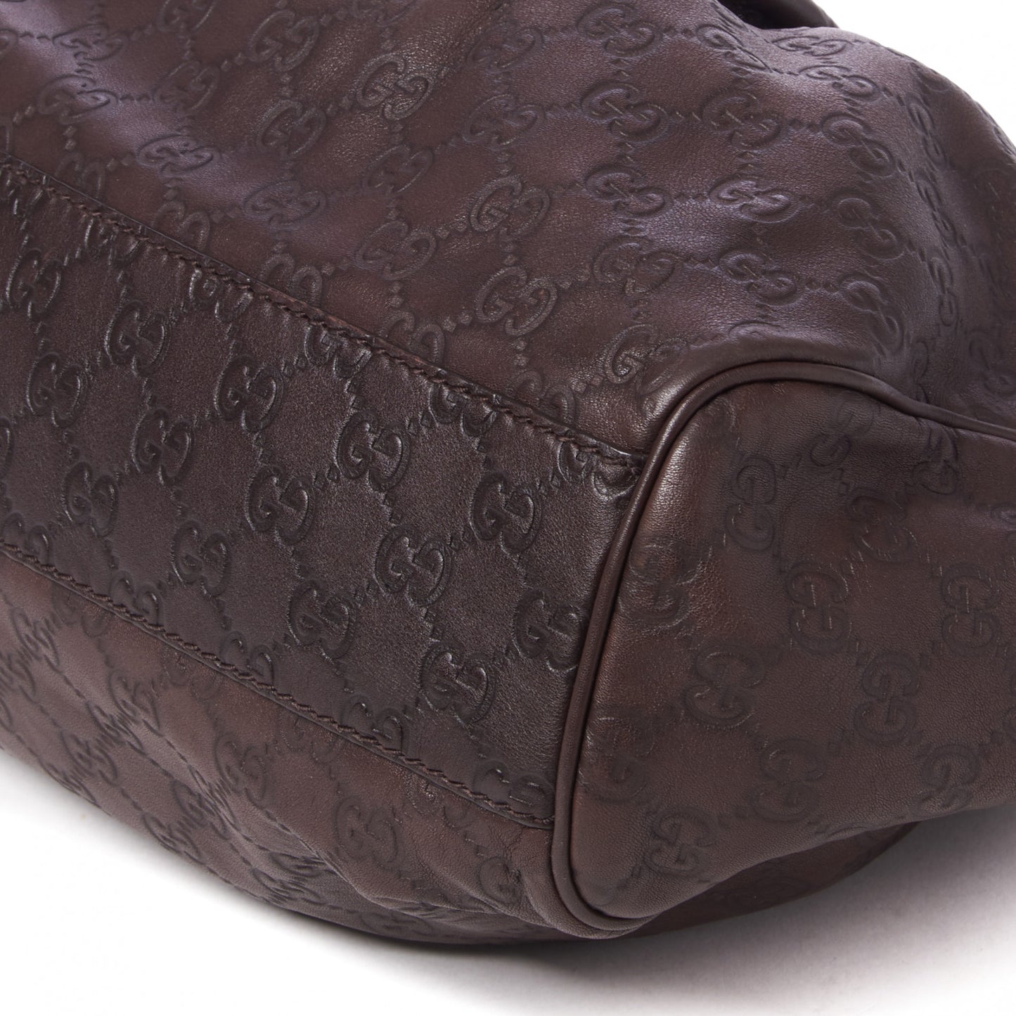 Guccissima Medium Sukey Tote Chocolate