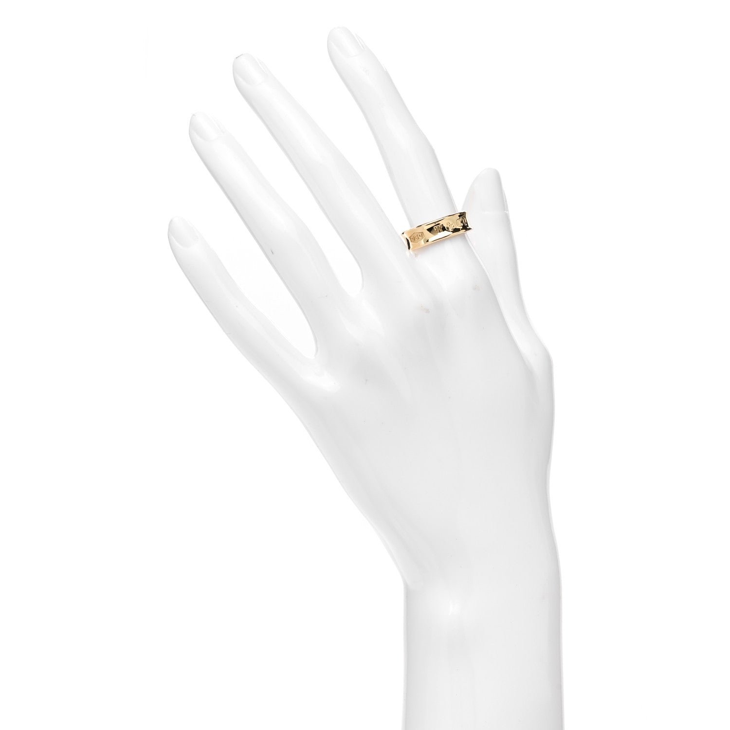 Tiffany 18K Yellow Gold 1837 Band Ring 52 6 2 of 5