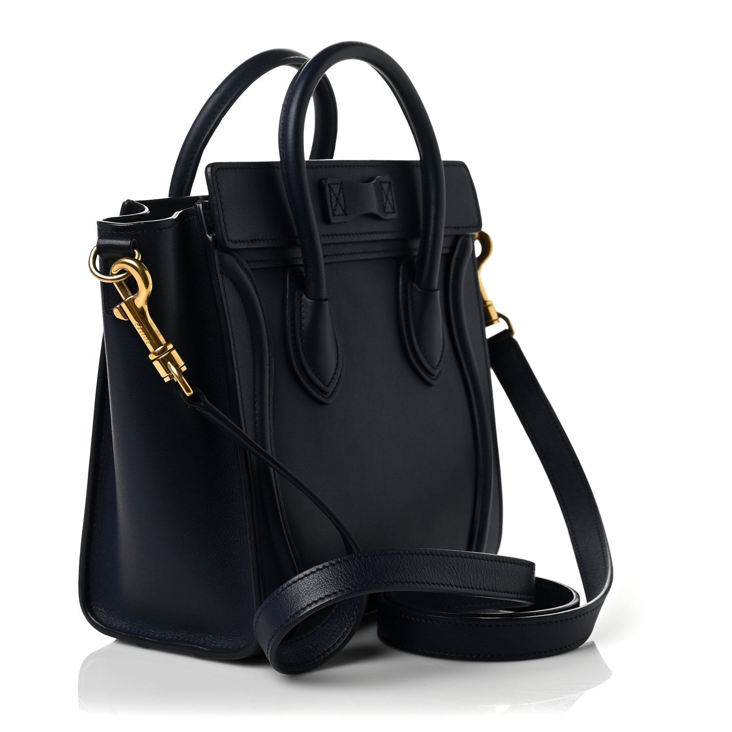 Celine Smooth Calfskin Nano Luggage Ink 2 of 7