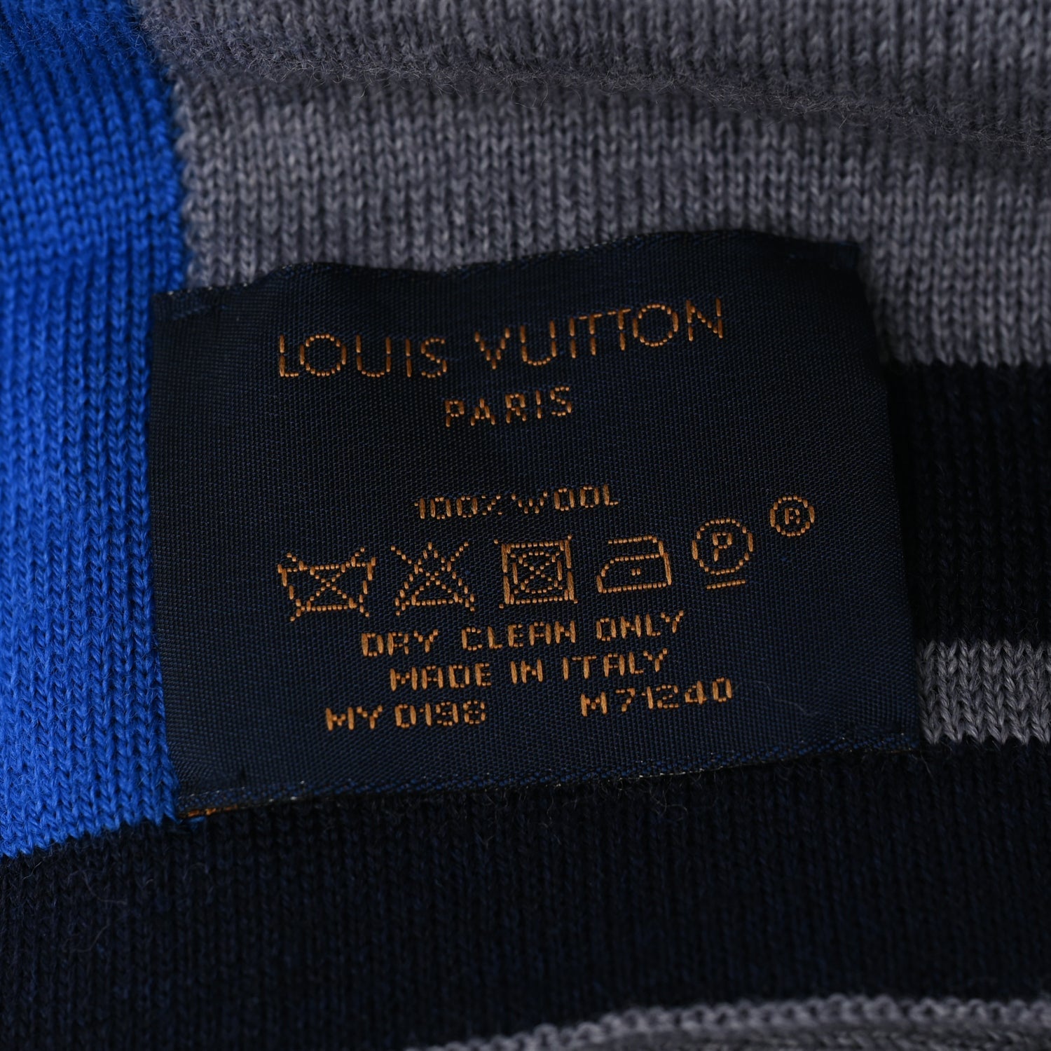 Louis Vuitton Wool Horizon LV Scarf 4 of 4