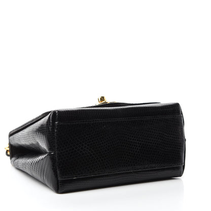 Chanel Lizard Mini Single Flap Black 4 of 14