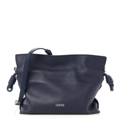 Loewe Calfskin Mini Flamenco Knot Clutch Abyss Blue 1 of 10