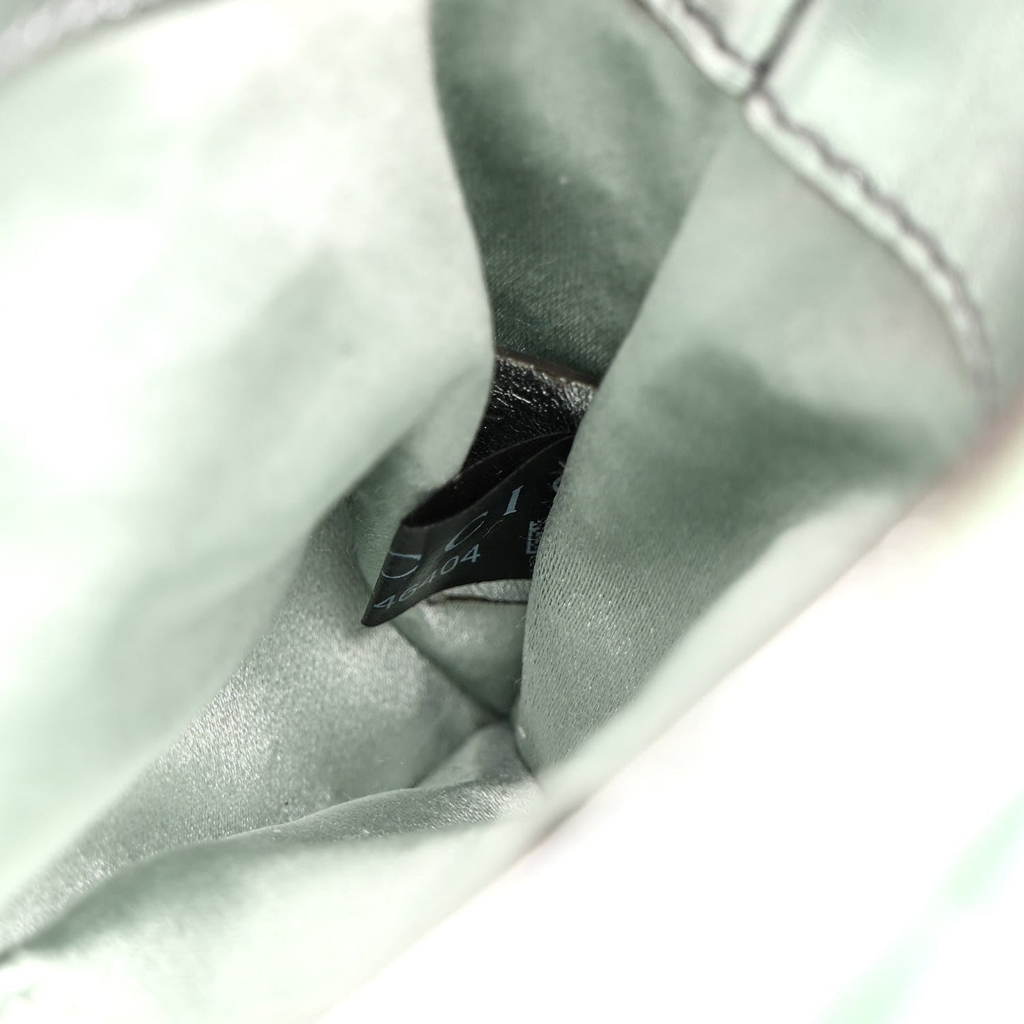 Iridescent Nappa Vertical Matelasse Medium Maxi Horsebit Chain Shoulder Bag Iridescent Salvy Green