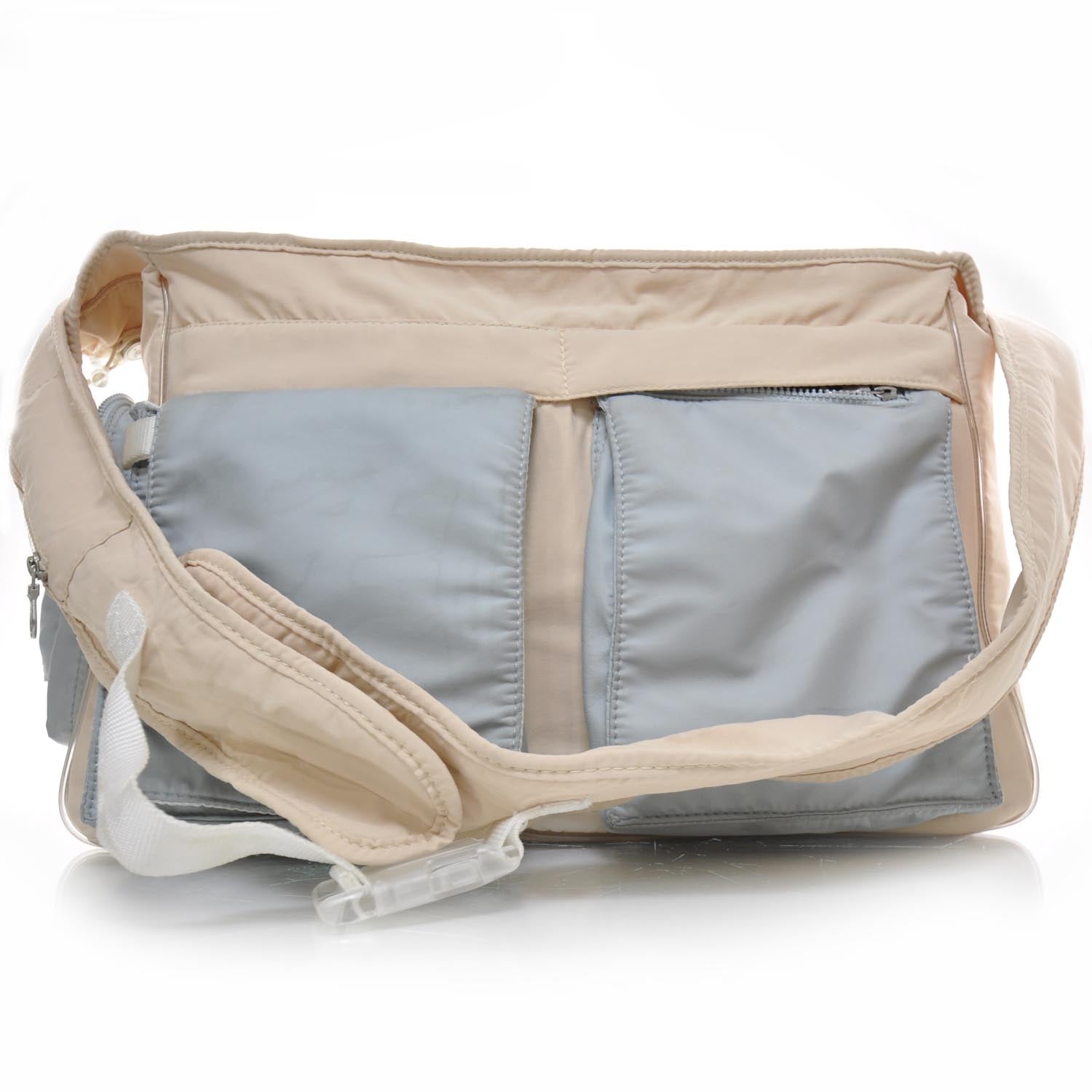 Chanel Fabric Ski Messenger Bag Blue 1 of 10