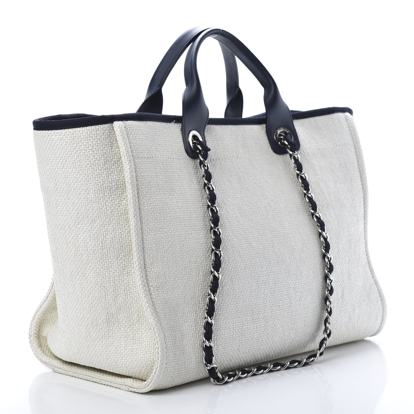 Canvas Medium Deauville Tote White
