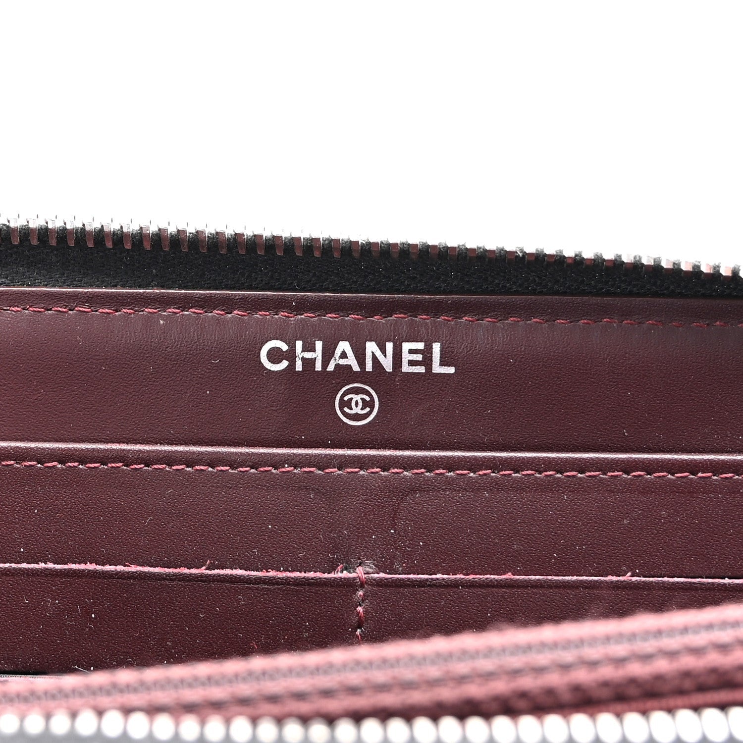 Chanel Caviar Quilted Large Gusset Zip Around Wallet Black 6 of 7