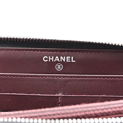 Chanel Caviar Quilted Large Gusset Zip Around Wallet Black 6 of 7