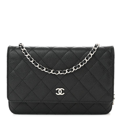 Chanel Caviar Quilted Wallet on Chain WOC Black 1 of 12