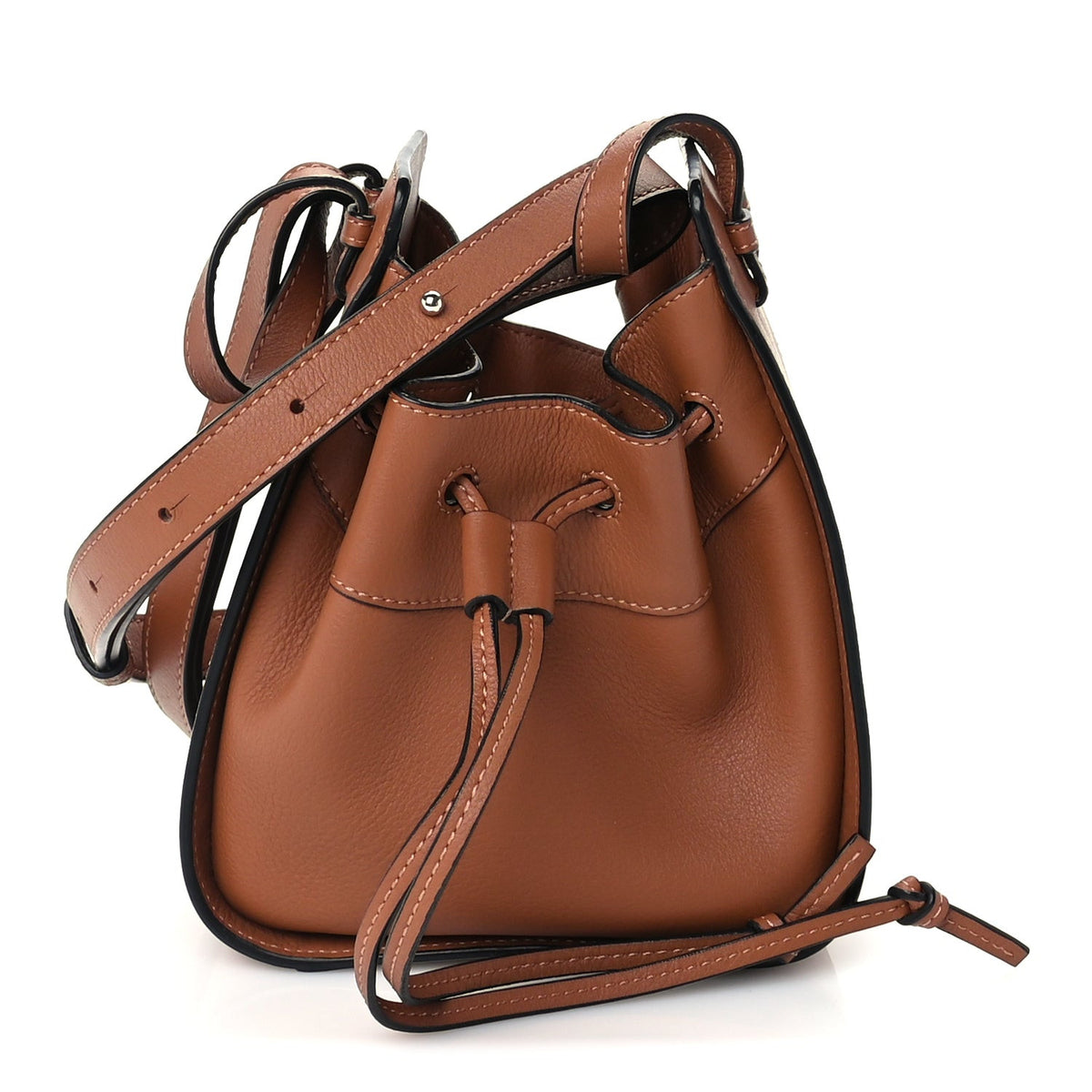 Calfskin Mini Hammock Shoulder Bag Tan