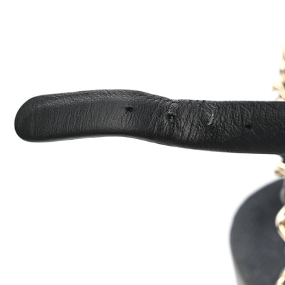 Chanel Calfskin Chain Platform Sandals 40 Black 10 of 11