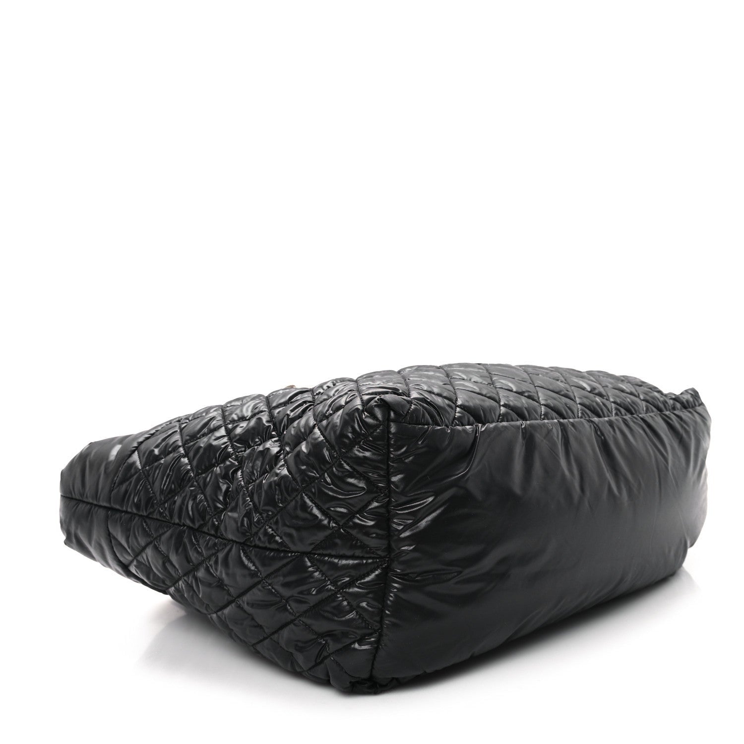 Chanel Nylon Quilted Large Coco Cocoon Tote Black 4 of 7