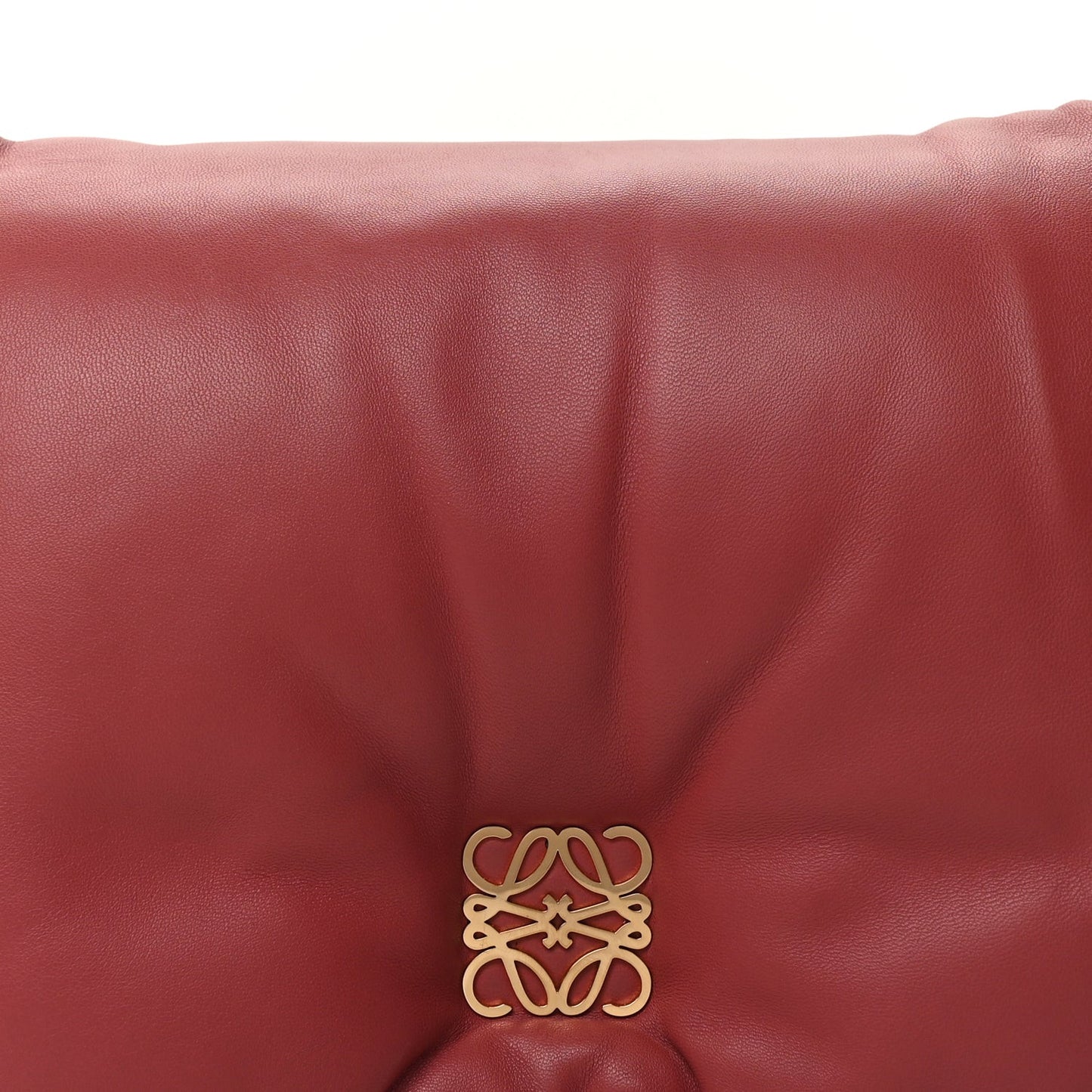 Lambskin Goya Puffer Bag Plumrose