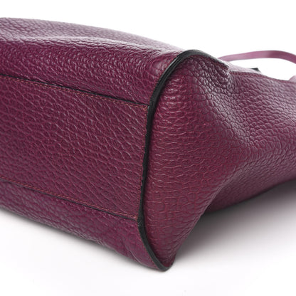 Burberry Heritage Grain Medium Woodbury Tote Dark Plum 9 of 10