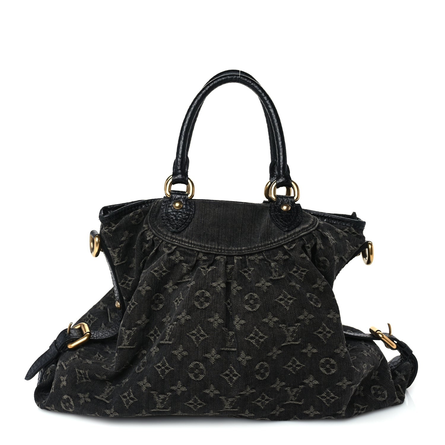 Louis Vuitton Denim Neo Cabby MM Black 1 of 8