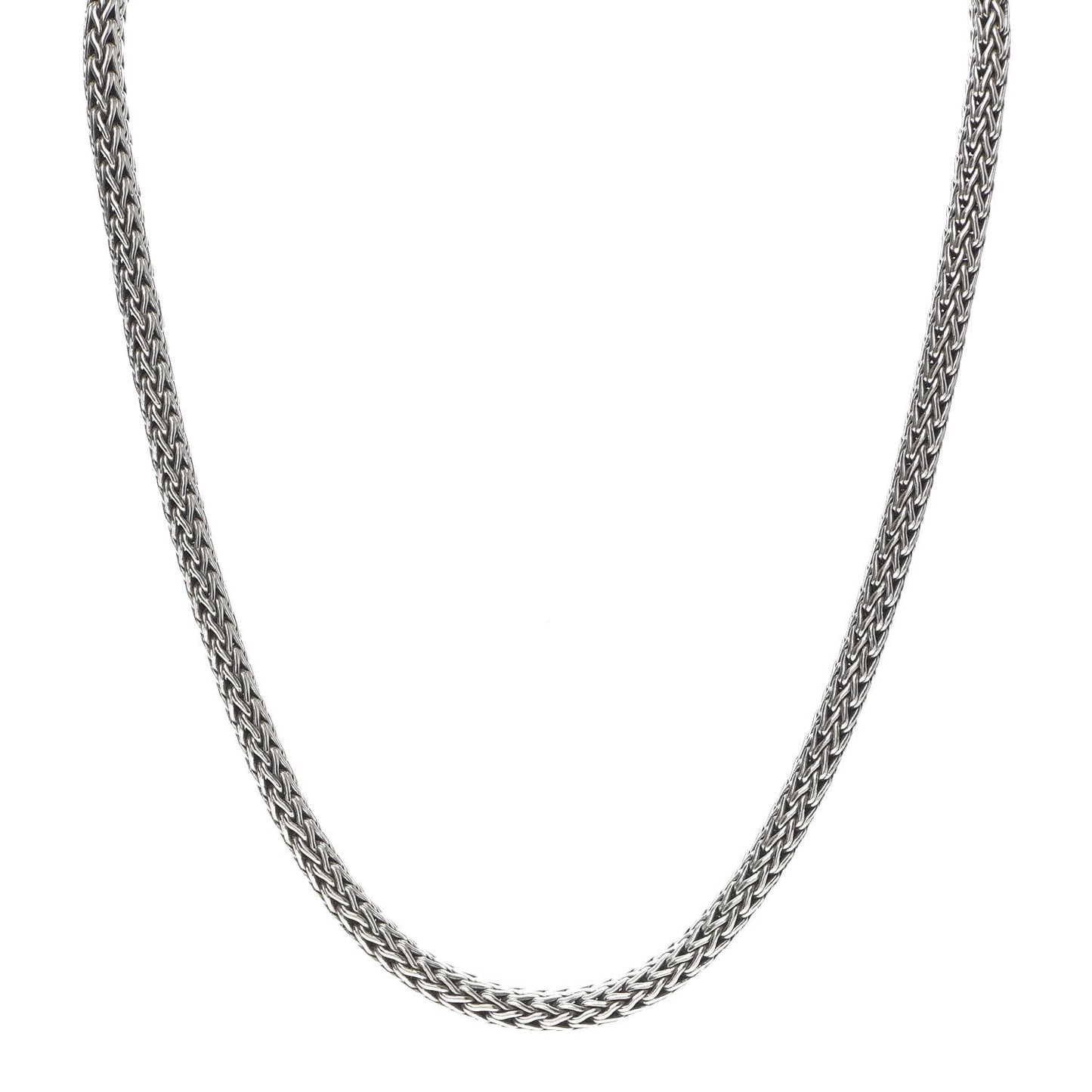 Sterling Silver 18K Yellow Gold 6.5mm Classic Chain Necklace