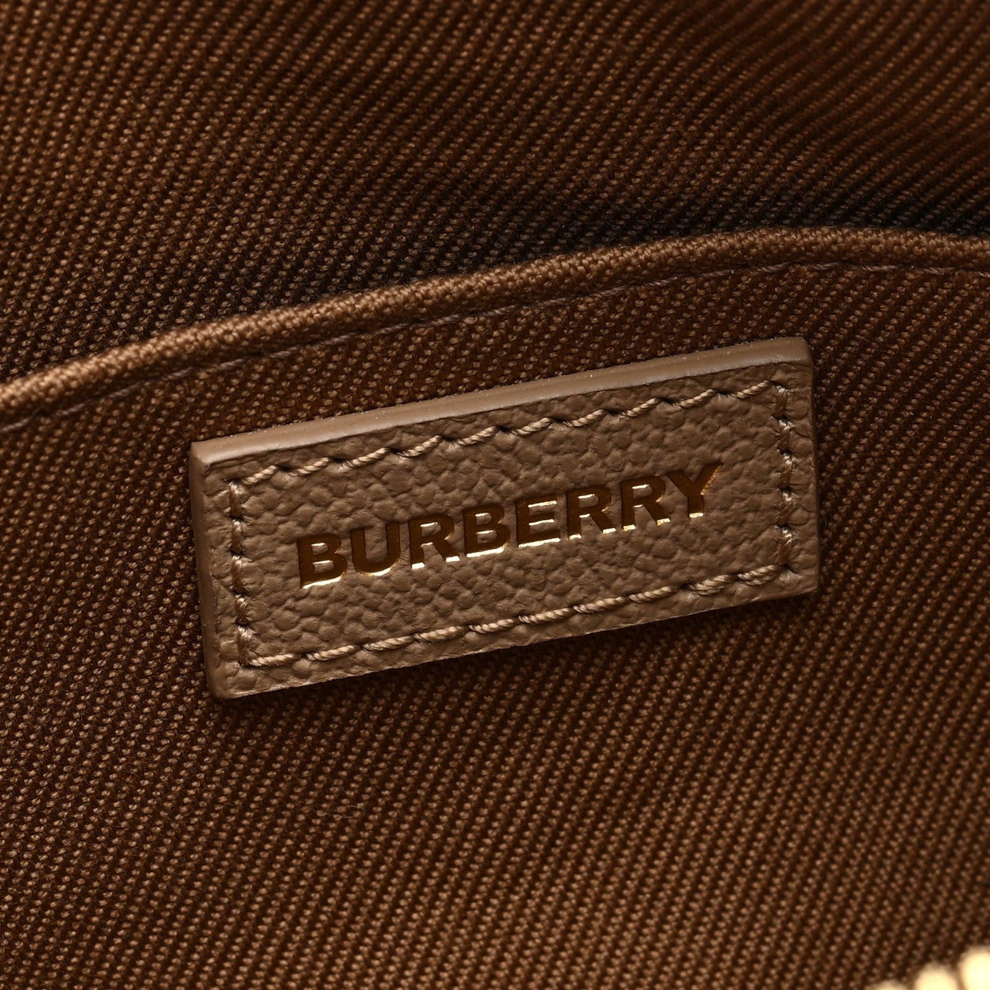 Calfskin House Check Medium Camera Bag Chestnut Beige