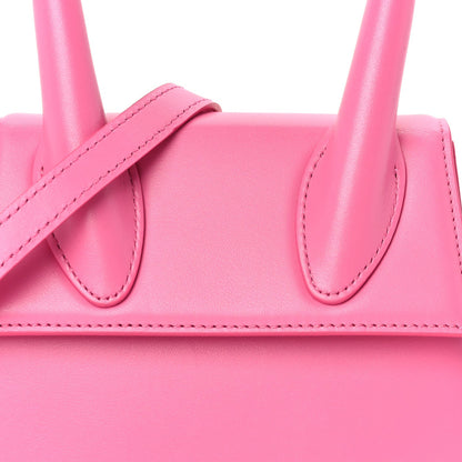 Jacquemus Smooth Calfskin Le Chiquito Moyen  Dark Pink 6 of 8