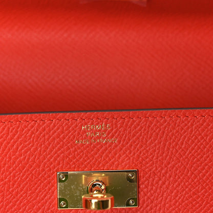 Hermes Epsom Kelly Wallet To Go Orange Field 4 of 8