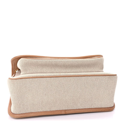Saint Laurent Cotton Canvas Vintage Calfskin Monogram Medium Niki Chain Satchel  Cream Tan 3 of 8