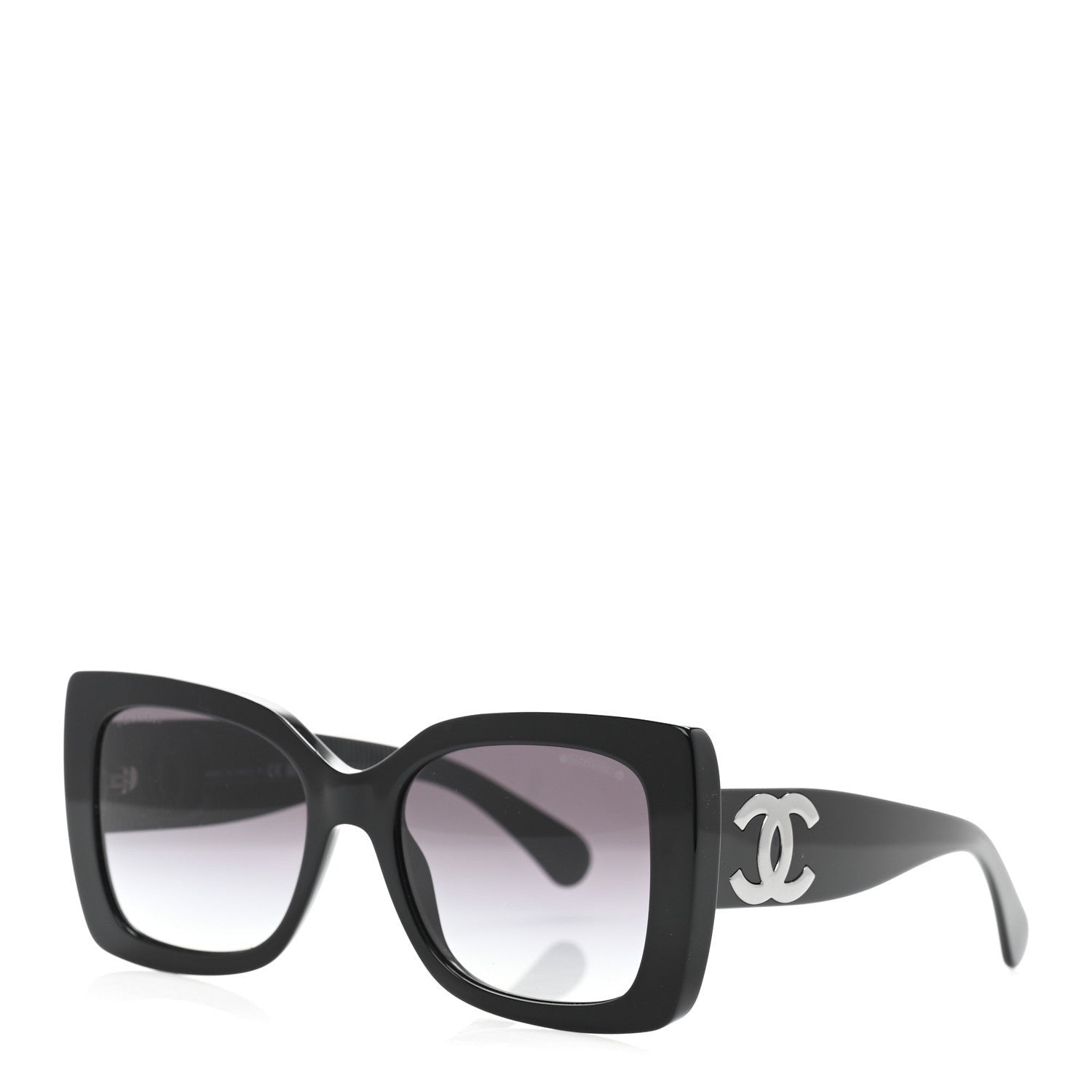 Chanel Square Polarized CC Sunglasses 5494-A Black 1 of 7