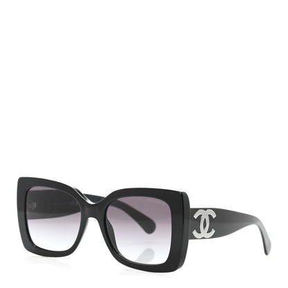Chanel Square Polarized CC Sunglasses 5494-A Black 1 of 7