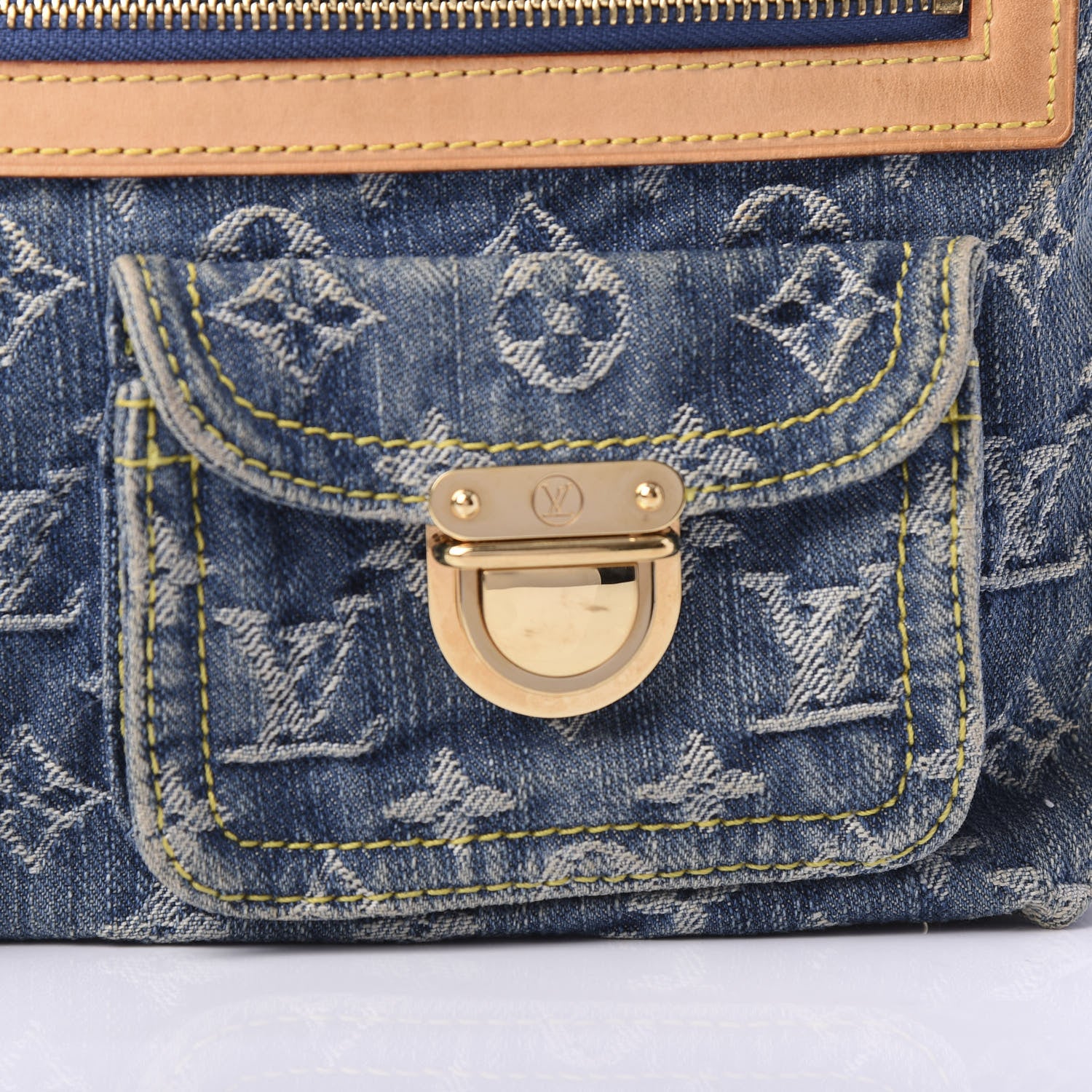 Louis Vuitton Denim Baggy PM Blue 10 of 12