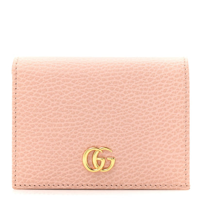 Gucci Dollar Calfskin GG Marmont Card Case Perfect Pink 1 of 7