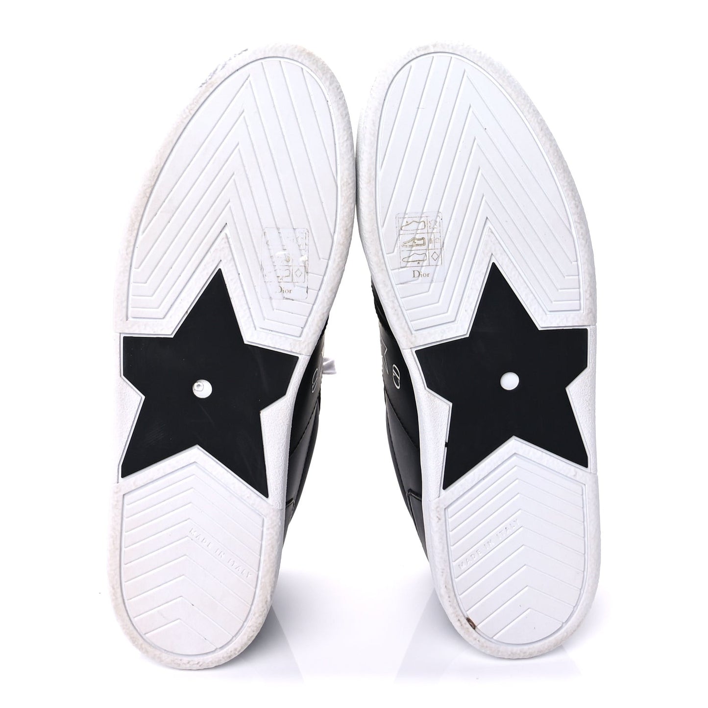 Calfskin Dior Star Ors Low Top Sneakers 39  Black