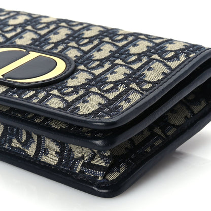 Christian Dior Oblique 30 Montaigne 2-In-1 Pouch Blue 8 of 8