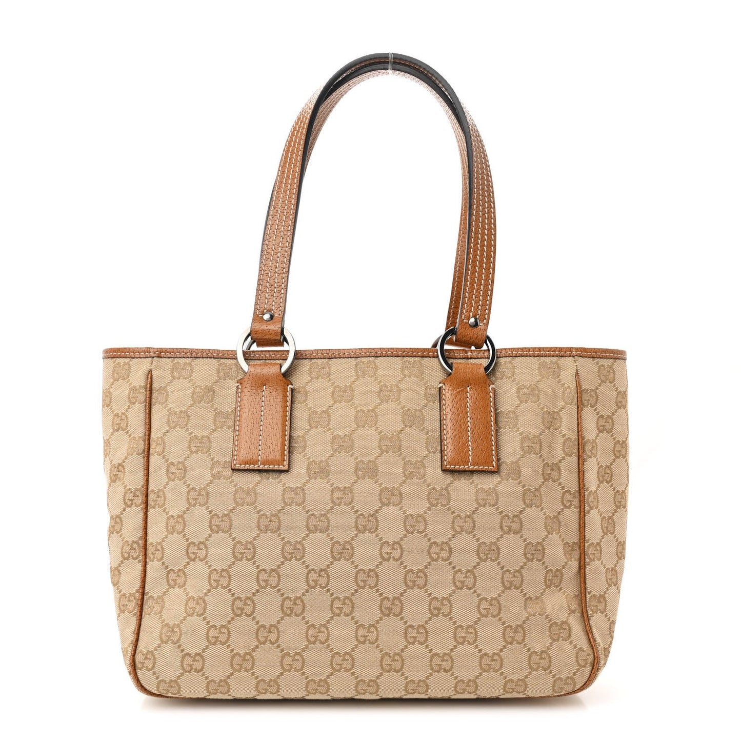Monogram Medium Tote Beige Brown