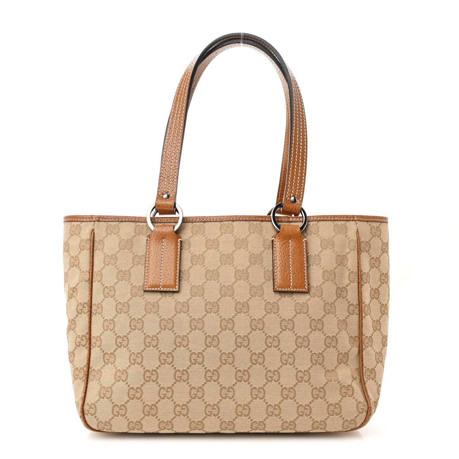 Gucci Monogram Medium Tote Beige Brown 1 of 7