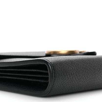 Gucci Calfskin GG Marmont Chain Wallet Black 8 of 9