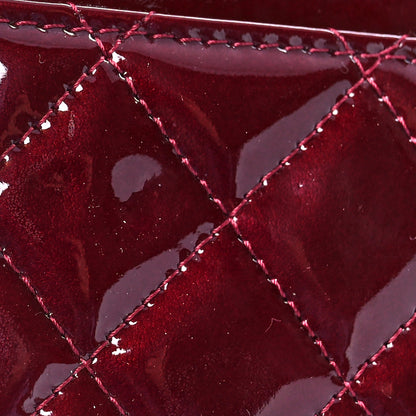 Chanel Patent Quilted Brilliant Wallet On Chain WOC Red 12 of 13