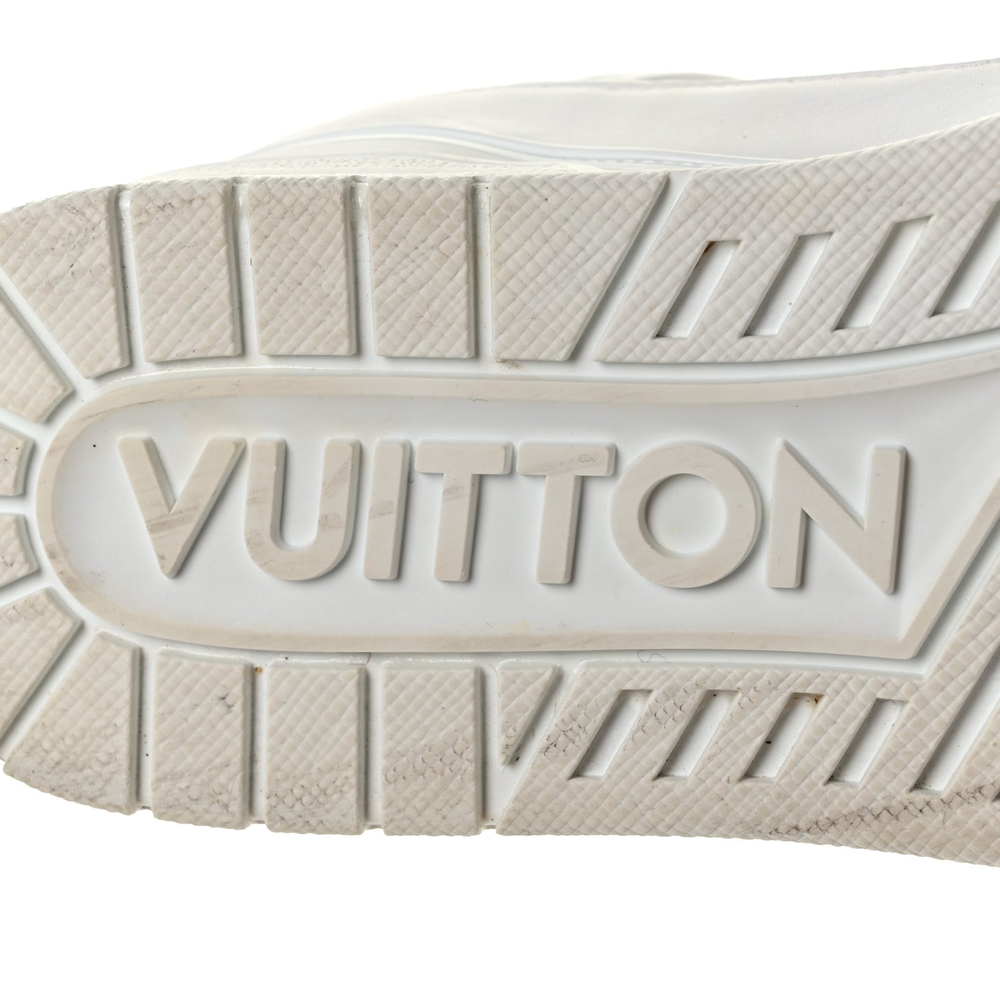 Calfskin Mens LV Trainer Sneakers 8.5 White