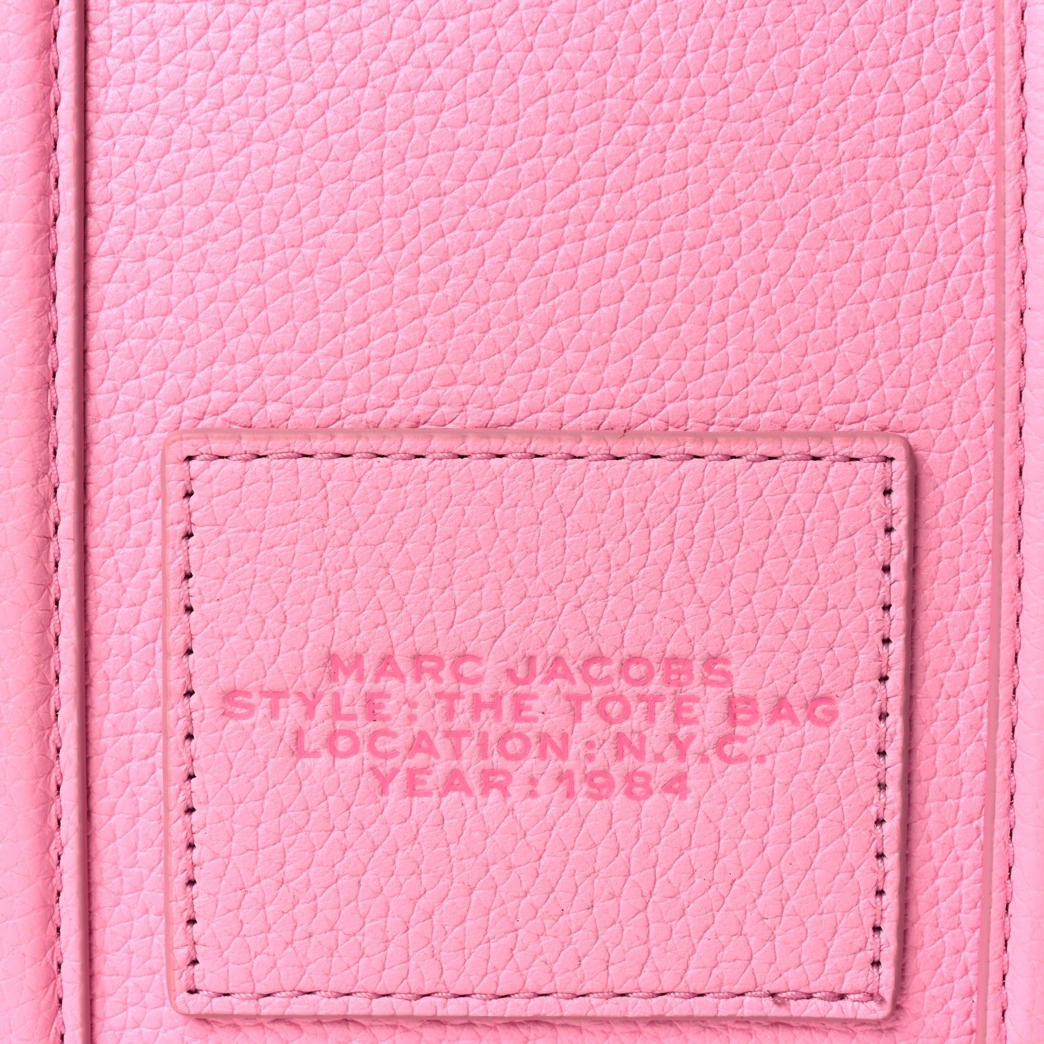 Marc Jacobs Grained Calfskin Small The Tote Bag Fluro Candy 5 of 8