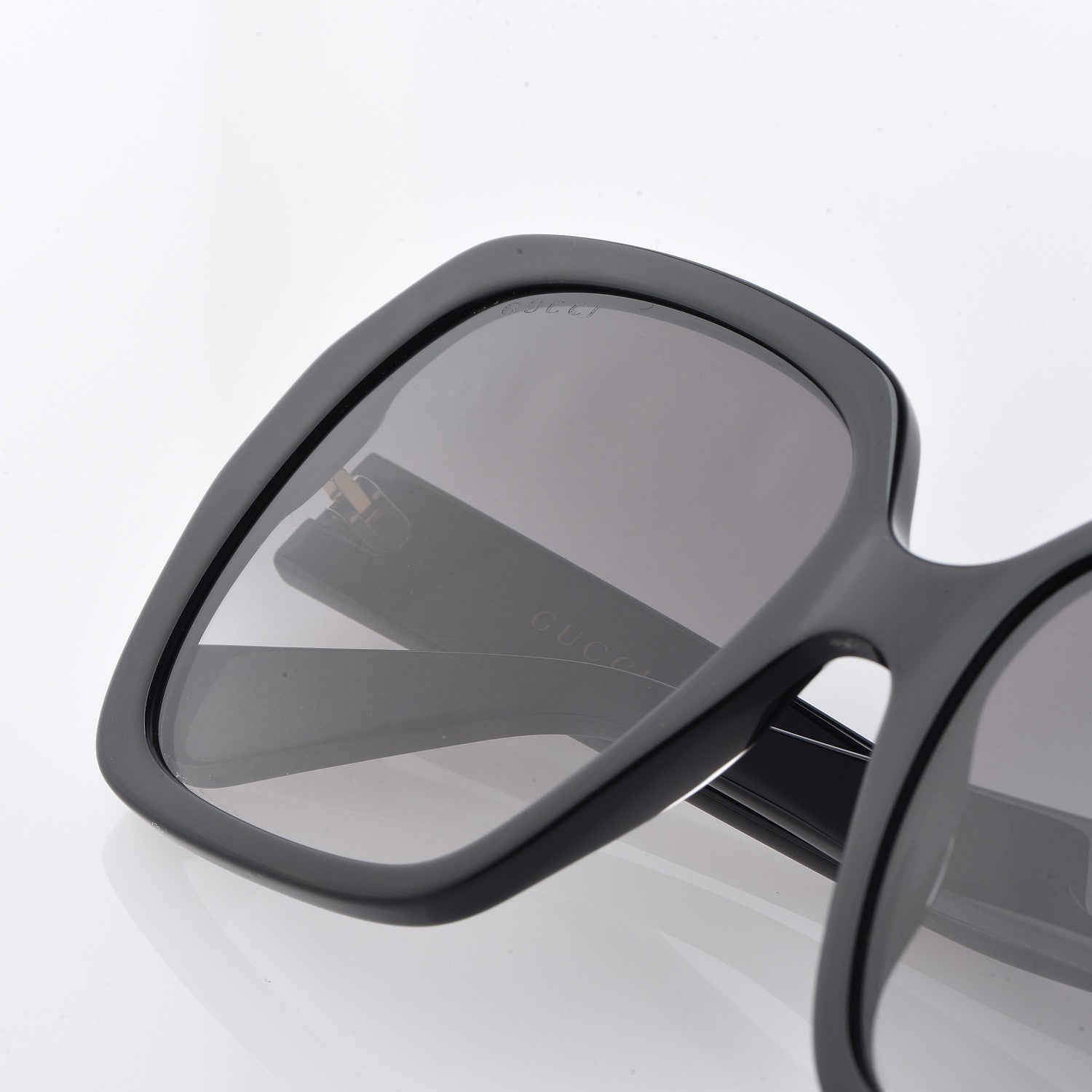 Gucci Acetate Square Frame GG0096S Sunglasses Black 9 of 10