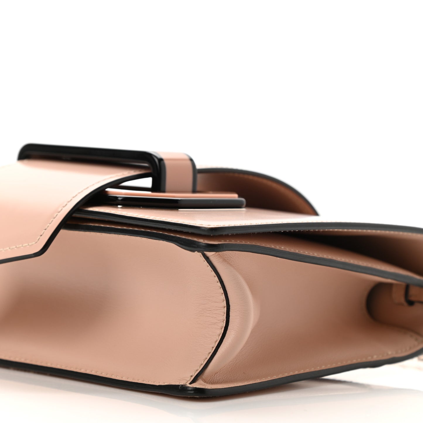 Spazzolato Soft Calfskin Plex Ribbon Bag Pesco