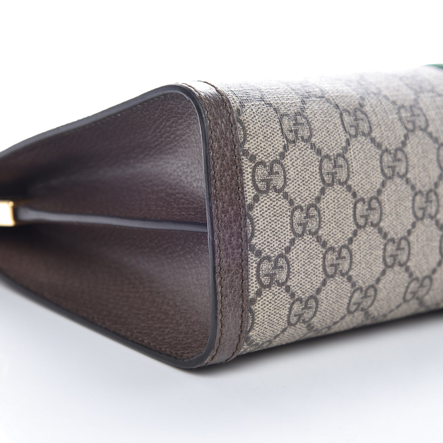 Gucci GG Supreme Monogram Web Medium Ophidia Chain Shoulder Bag Brown 5 of 10