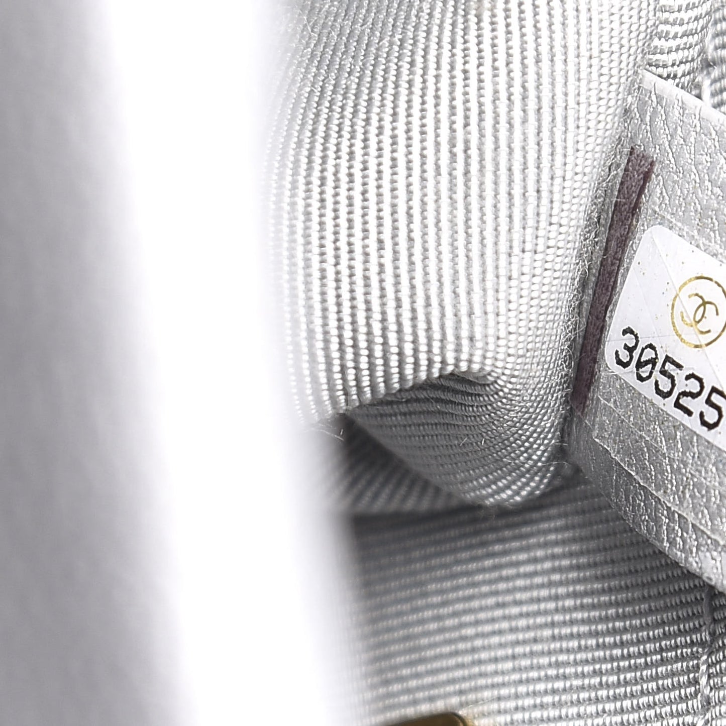 Metallic Goatskin Quilted Medium 19 Flap Silver