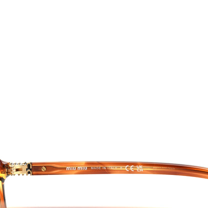 Miu Miu Acetate Pillow Miu Regard Sunglasses SMUB01 Striped Tobacco 5 of 7