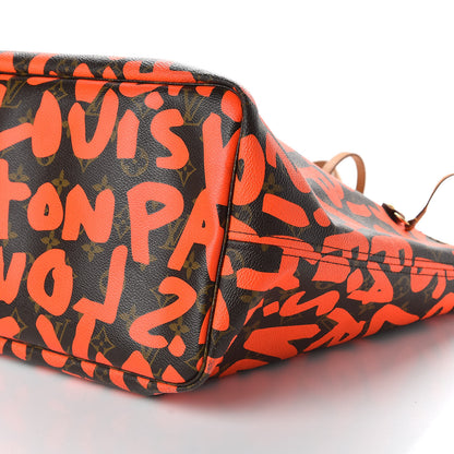 Louis Vuitton Monogram Graffiti Neverfull GM Orange 7 of 12